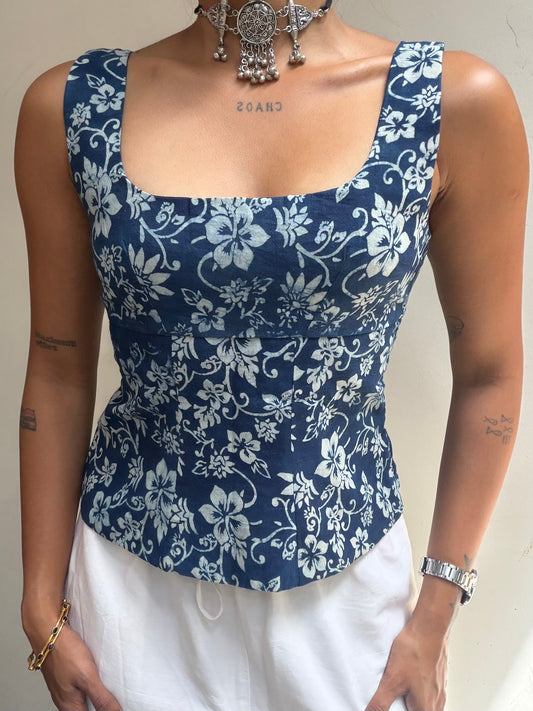 Gul: Indigo Floral Batik