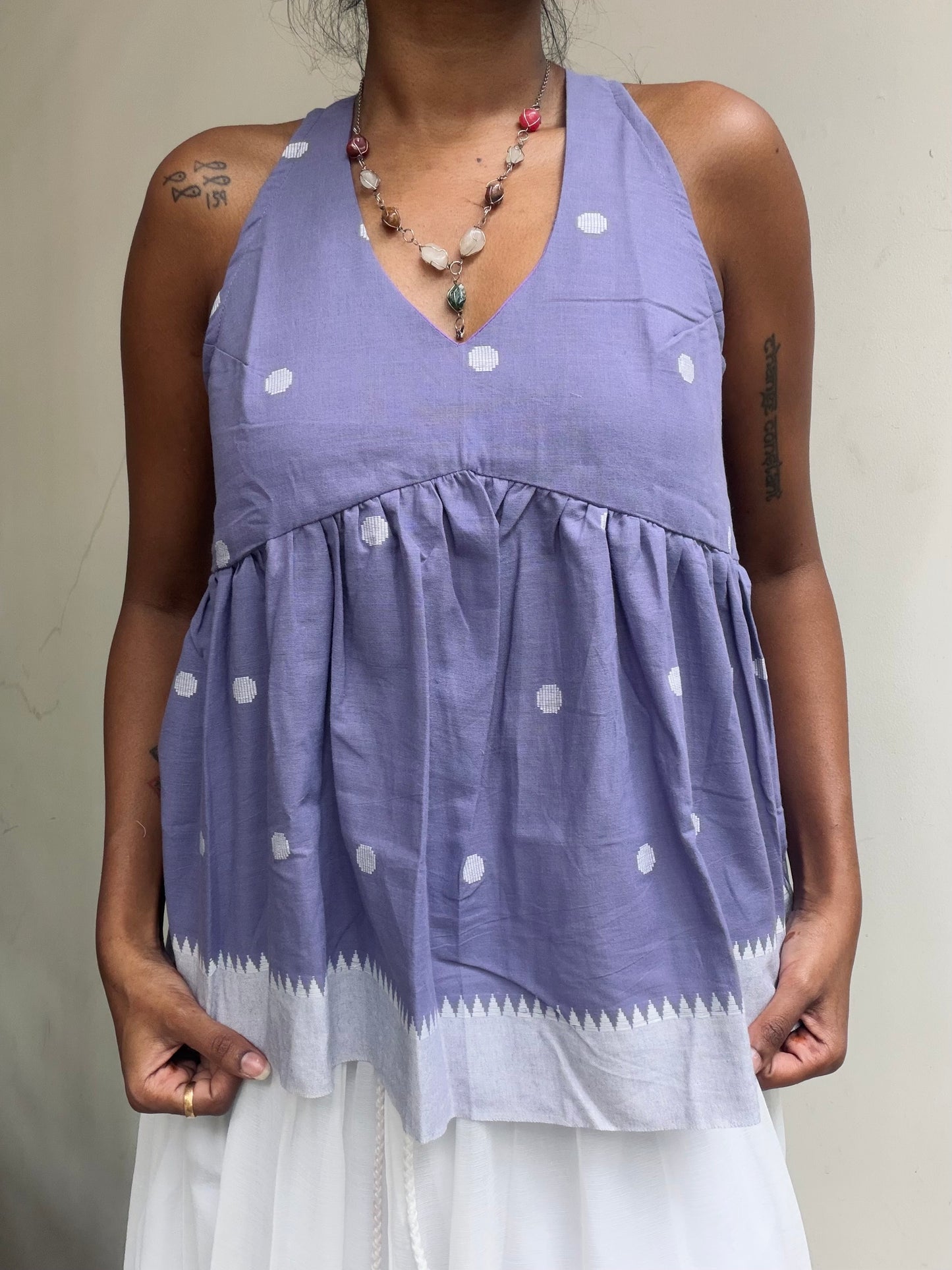 Geet: Purple Jamdani