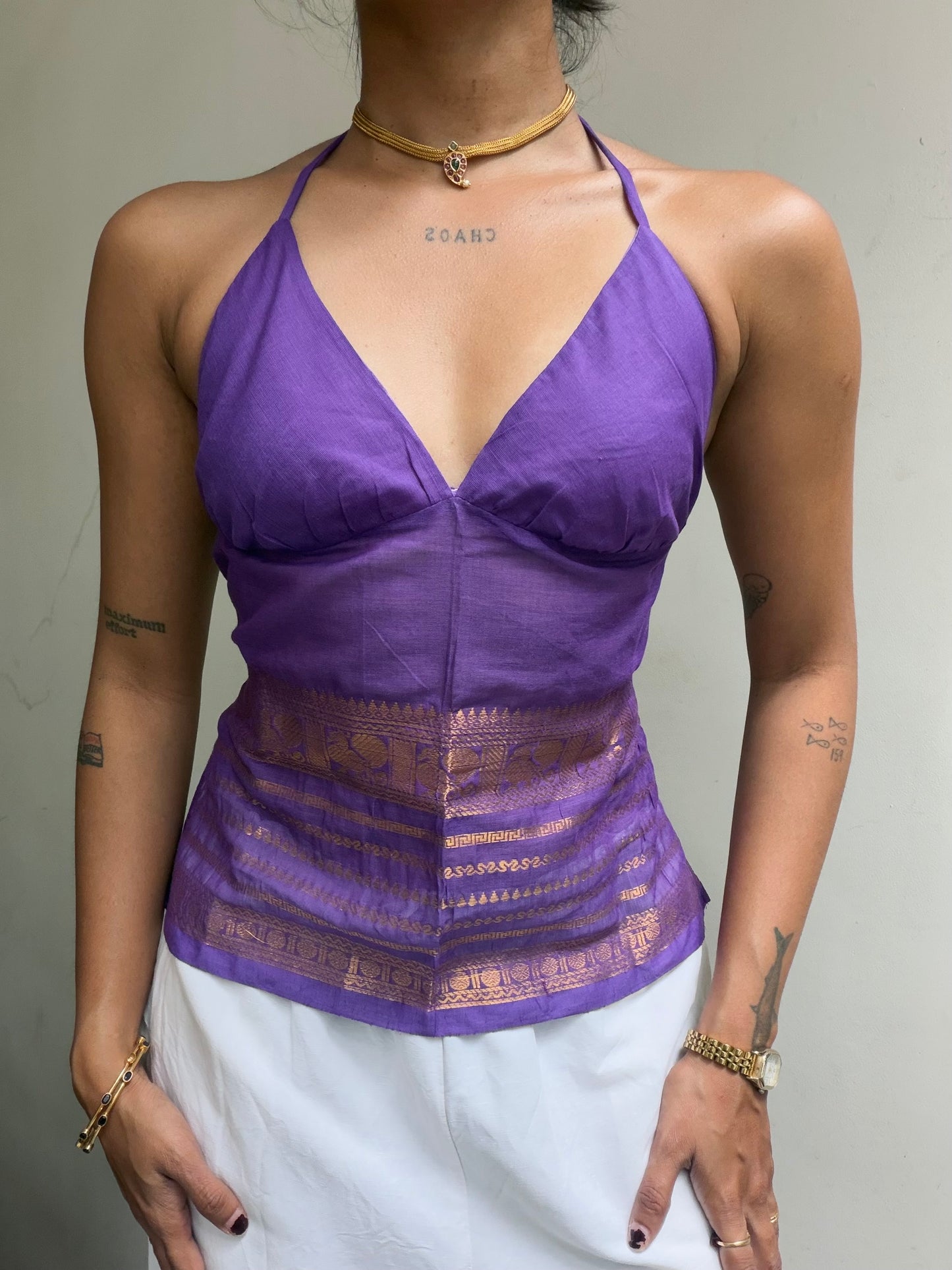 Taru: Purple with Gold Border