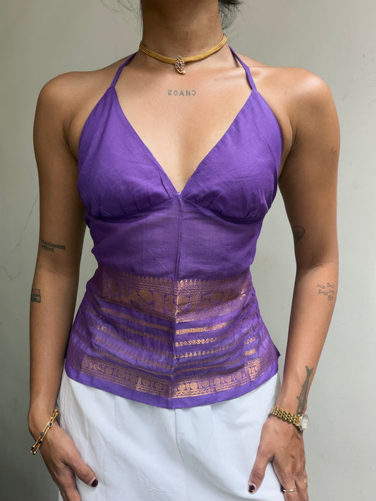 Taru: Purple with Gold Border
