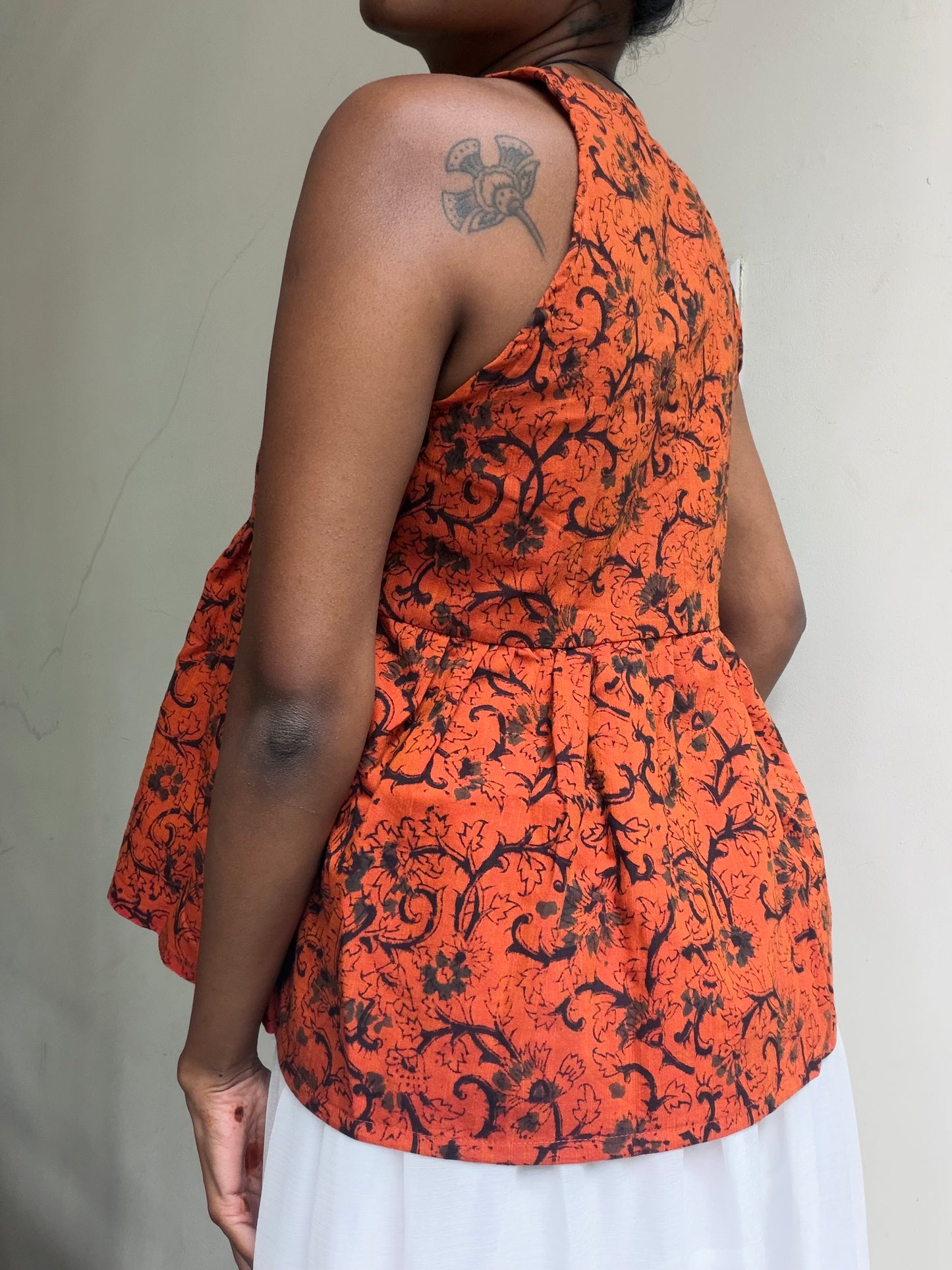 Geet: Orange Kalamkari