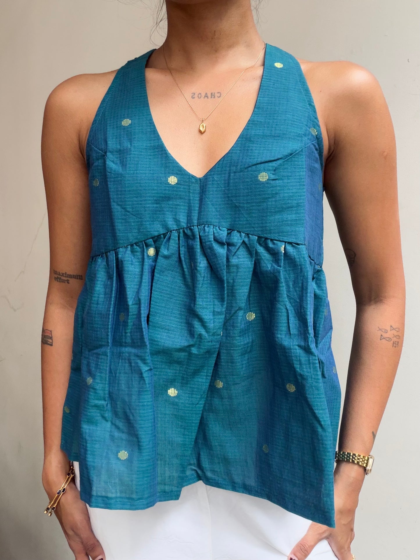 Geet: Blue Gold Polka