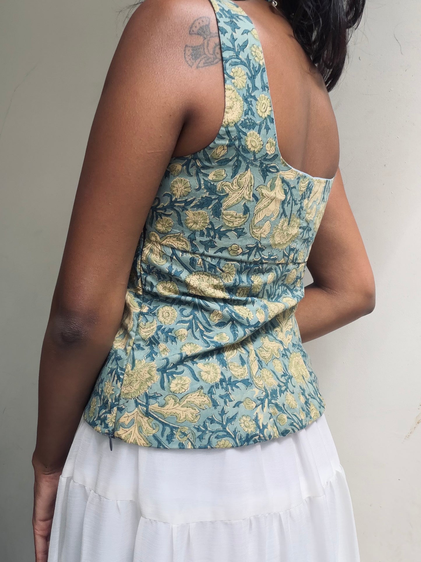 Gul: Blue & Green Batik Sanganeri