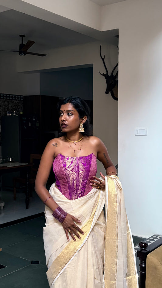 Kumari: Purple & Pink Brocade