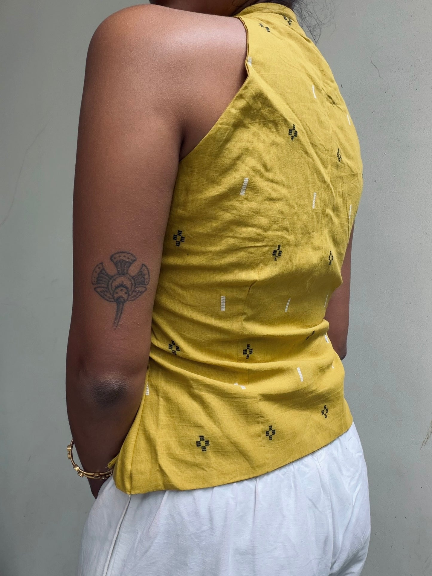 Trupti: Yellow Jamdani