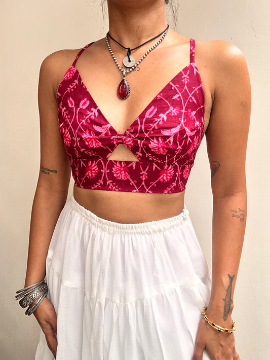 Bella: Deep Pink Print