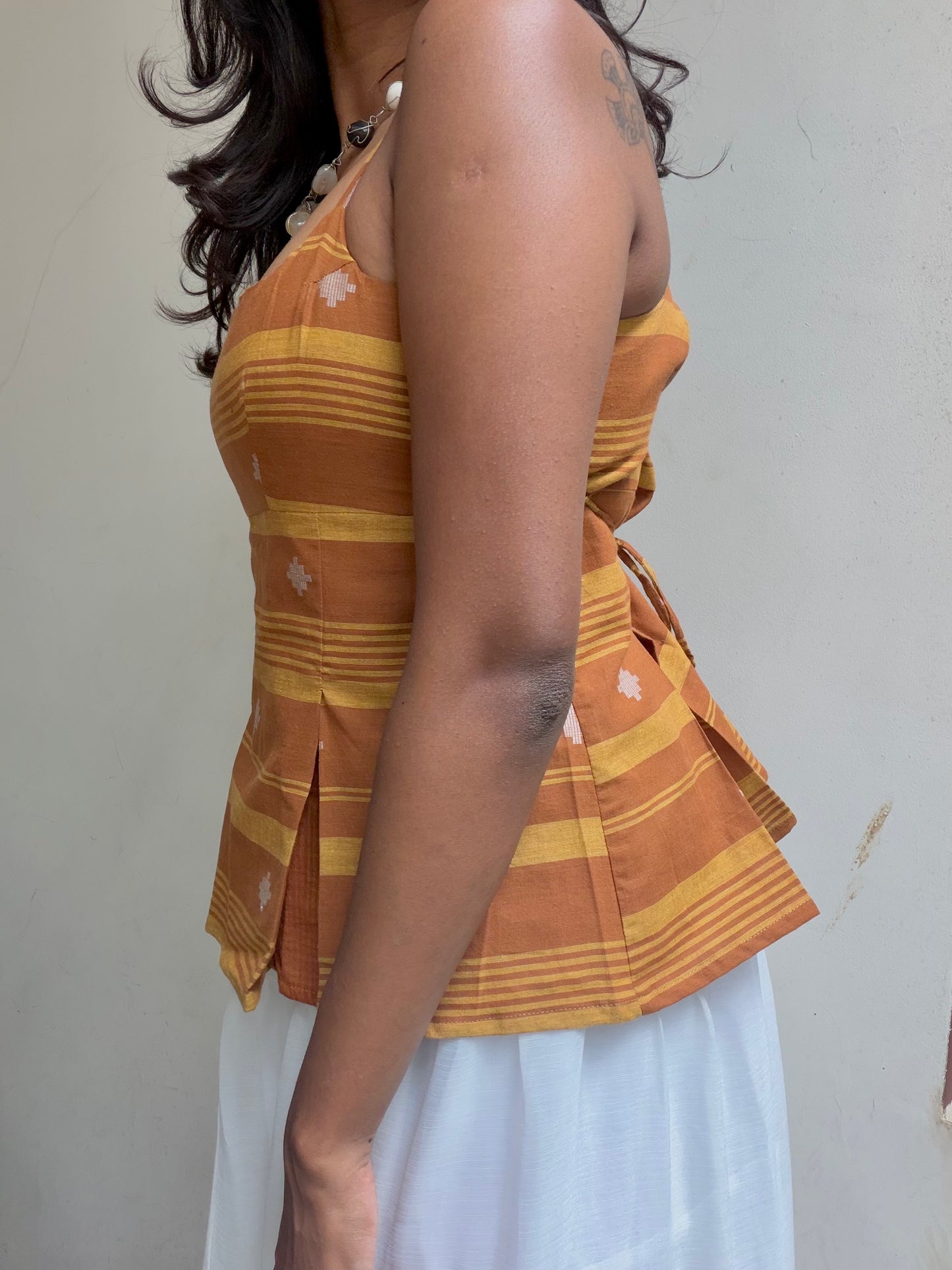 Delicia: Mustard Jamdani