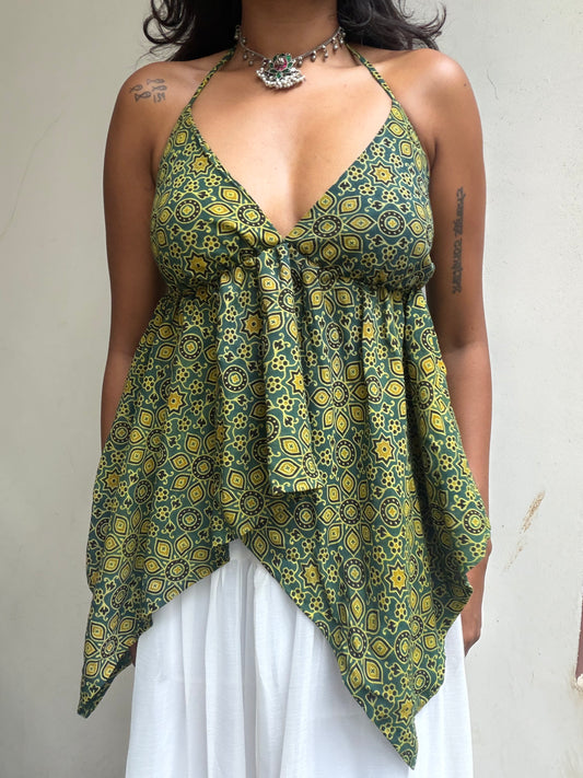 Khai: Green and Yellow Rayon
