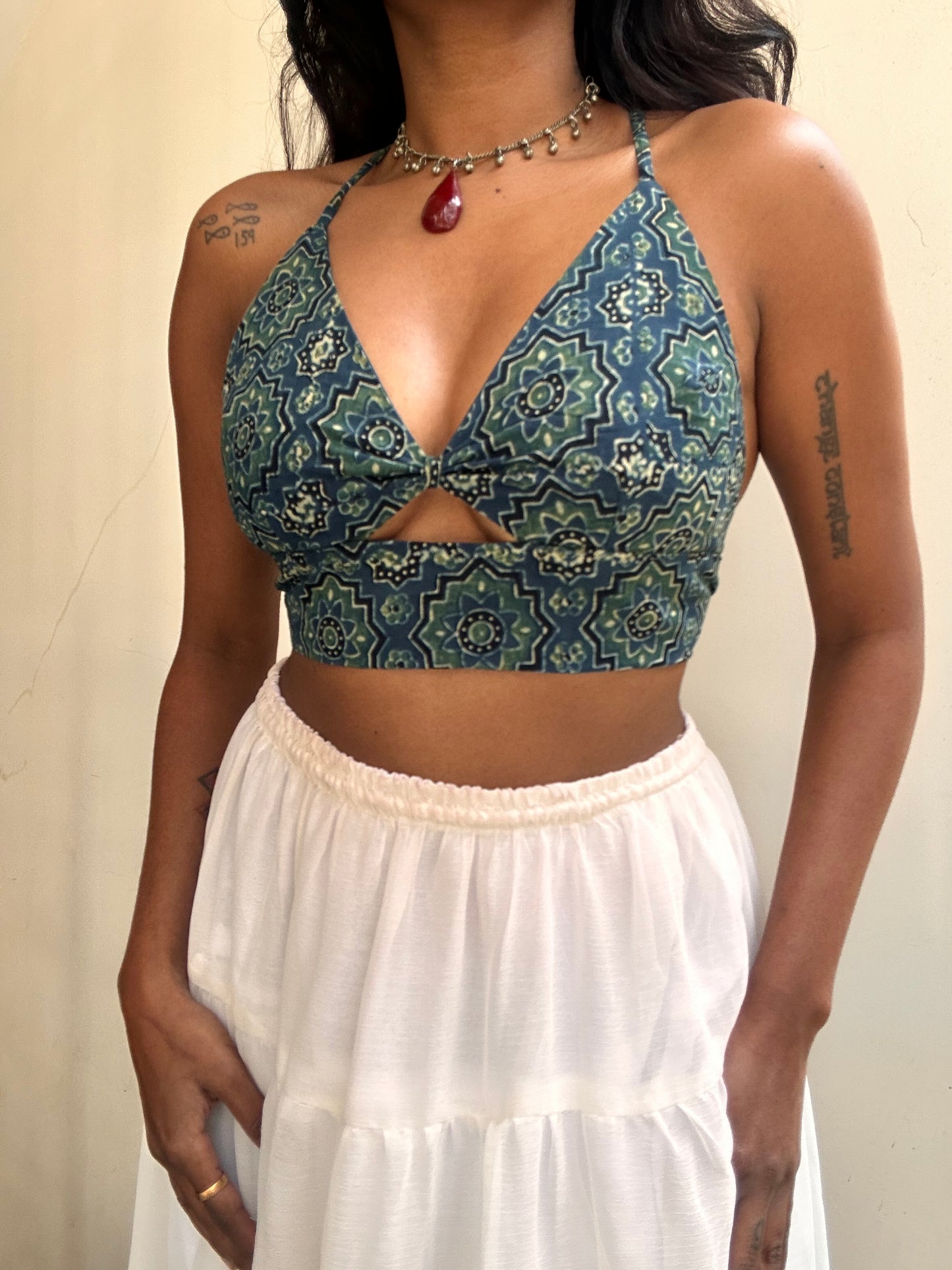 Bella: Indigo Geometric Ajrakh