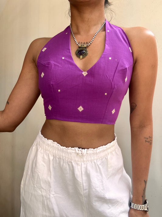 Heather: Purple Jamdani