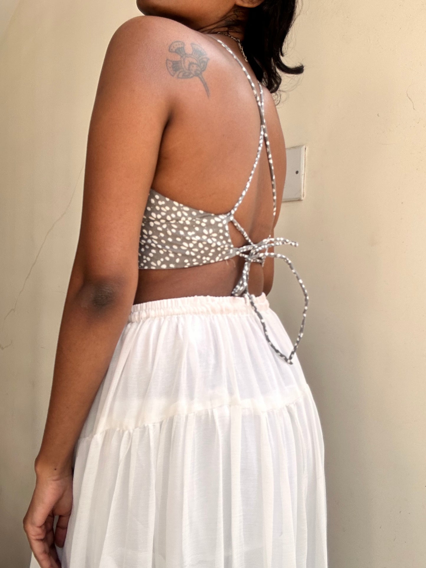 Bella: Brown Dotted Batik