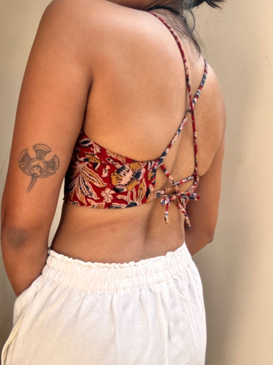 Bella: Red Kalamkari