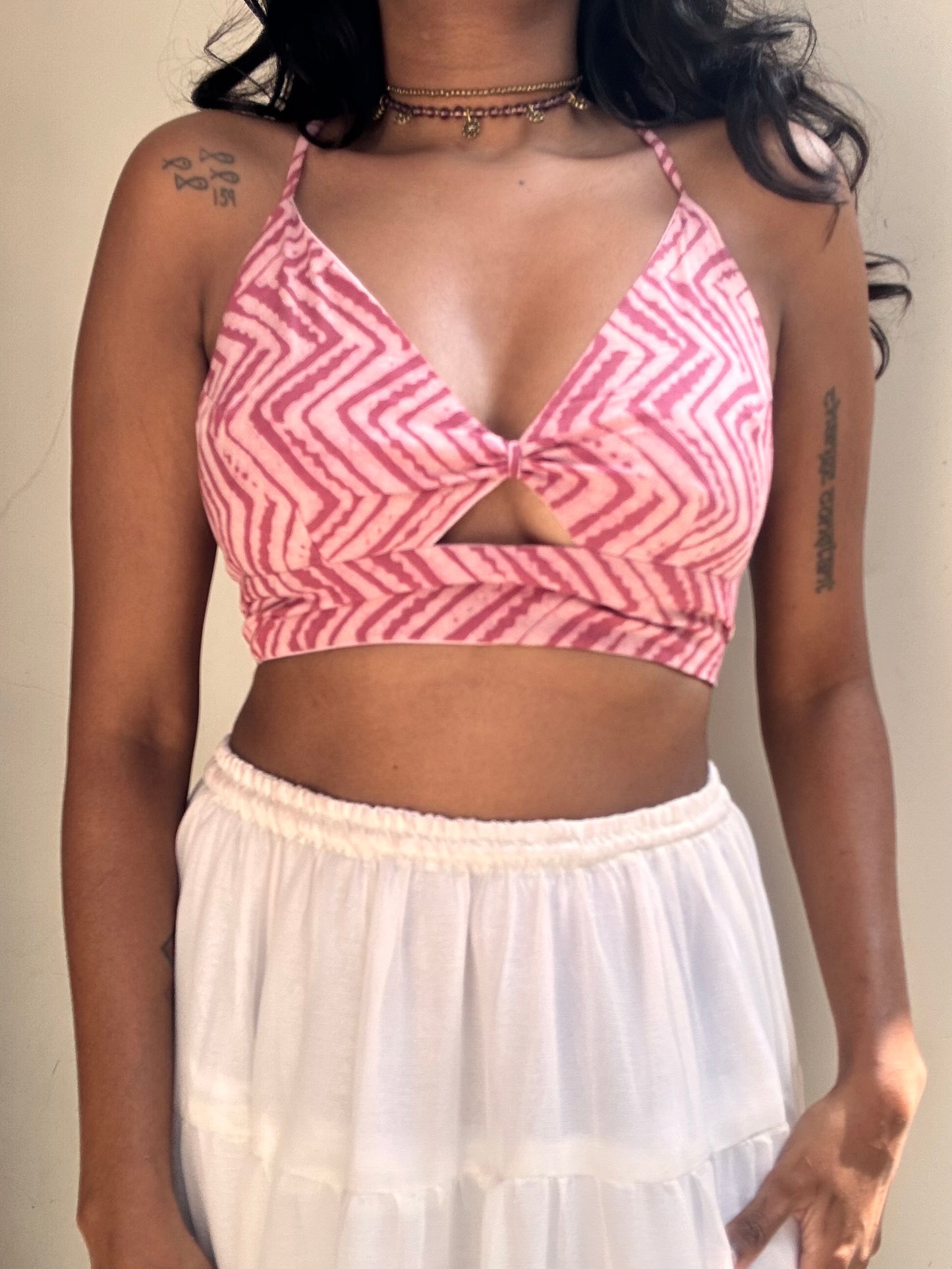 Bella: Pink Striped Batik