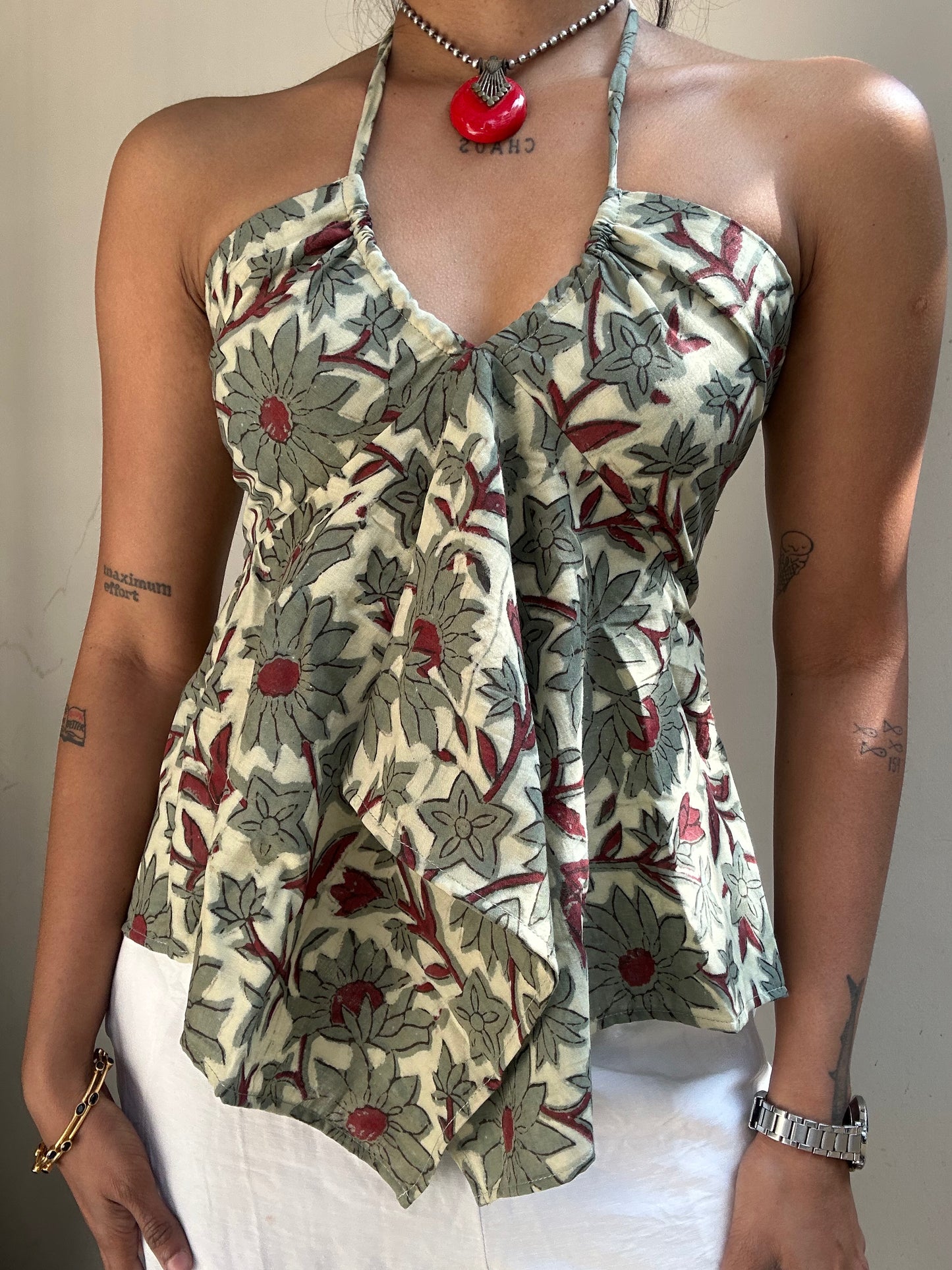 Noor: Pastel Green Floral Batik