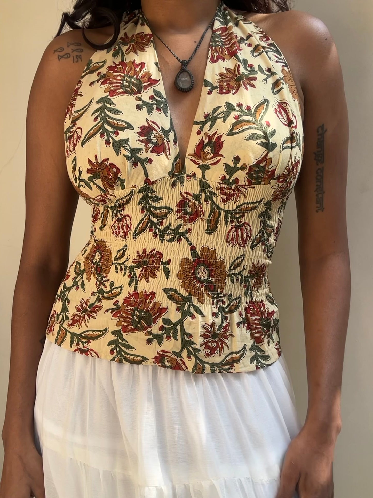 Preksha: Cream Sanganeri