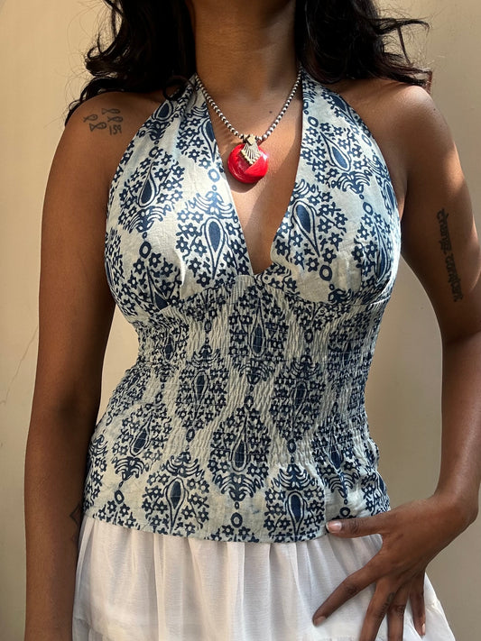 Preksha: Indigo Batik Big Print