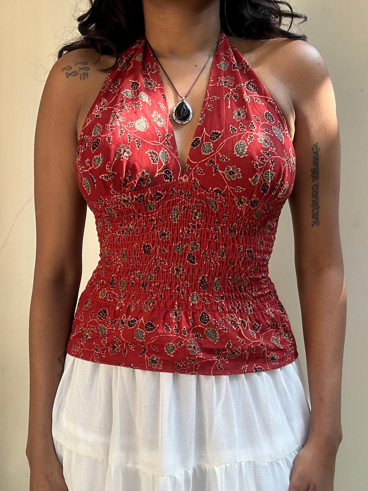 Preksha: Red Vine Ajrakh