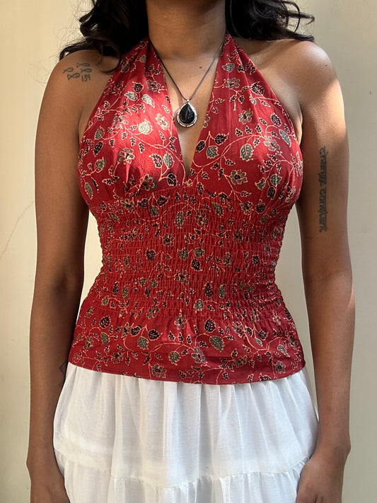 Preksha: Red Vine Ajrakh