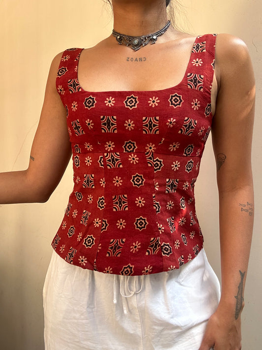 Gul: Red Geometric Ajrakh 2