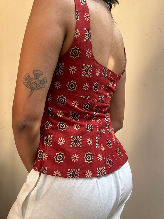 Gul: Red Geometric Ajrakh 2