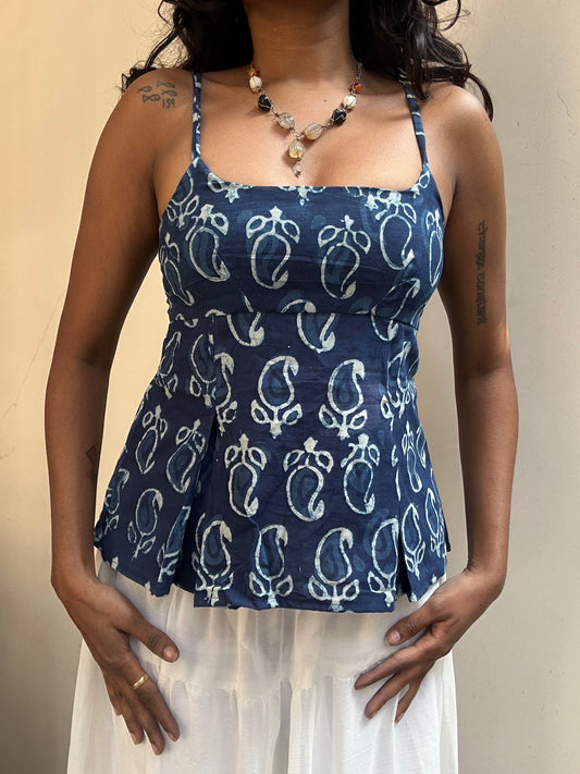 Delicia: Indigo Paisley