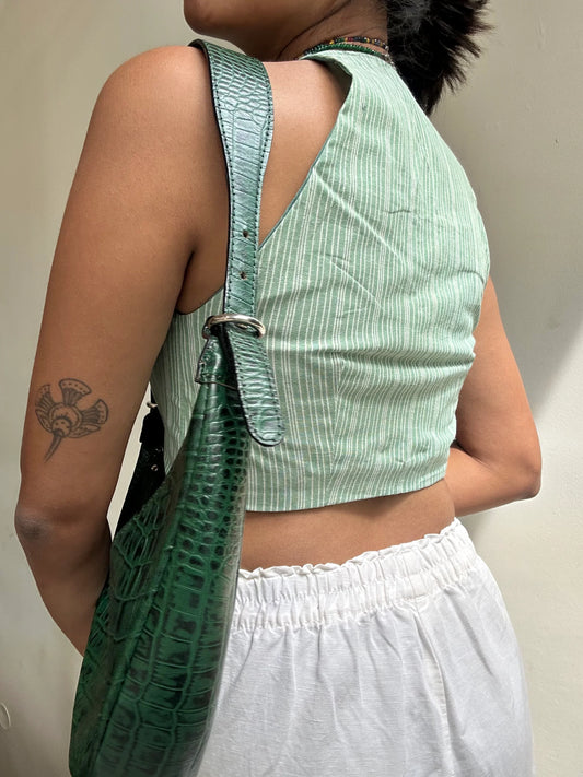Titli: Pastel Green Striped