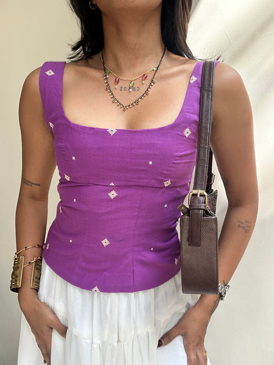 Gul: Purple Jamdani