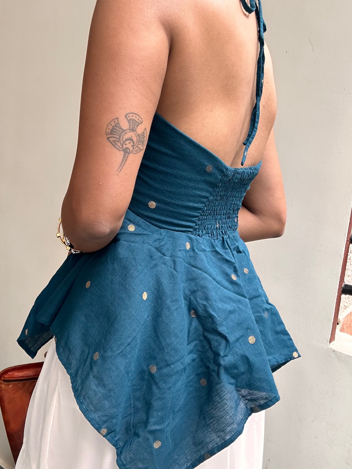 Noor: Deep Blue Polka Dot