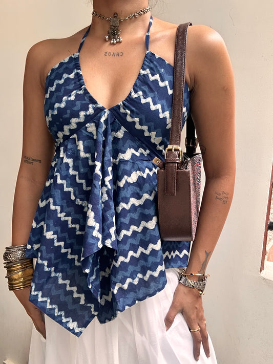 Noor: Zigzag Indigo