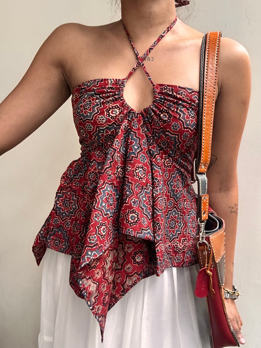 Noor: Red Geometric Ajrakh