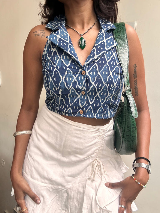Varkala: Indigo Jaali Batik