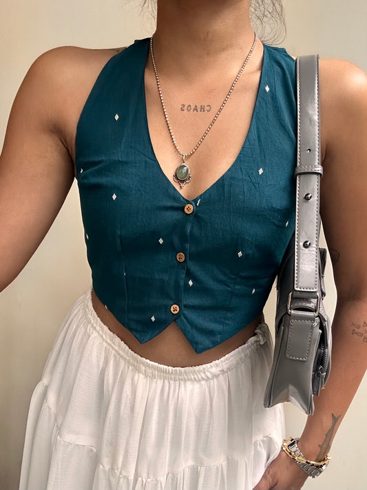 Karla: Deep Blue Jamdani