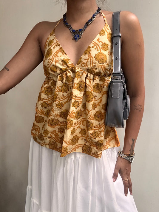 Tara: Yellow Floral Batik
