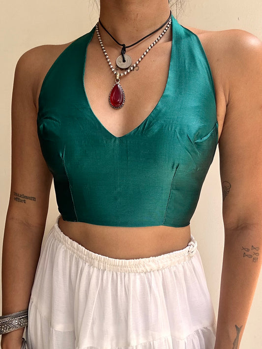 Heather: Teal Silk Blend