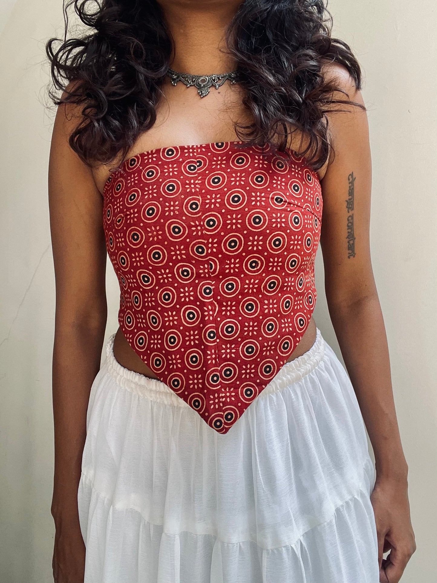 Dona: Red Round Ajrakh