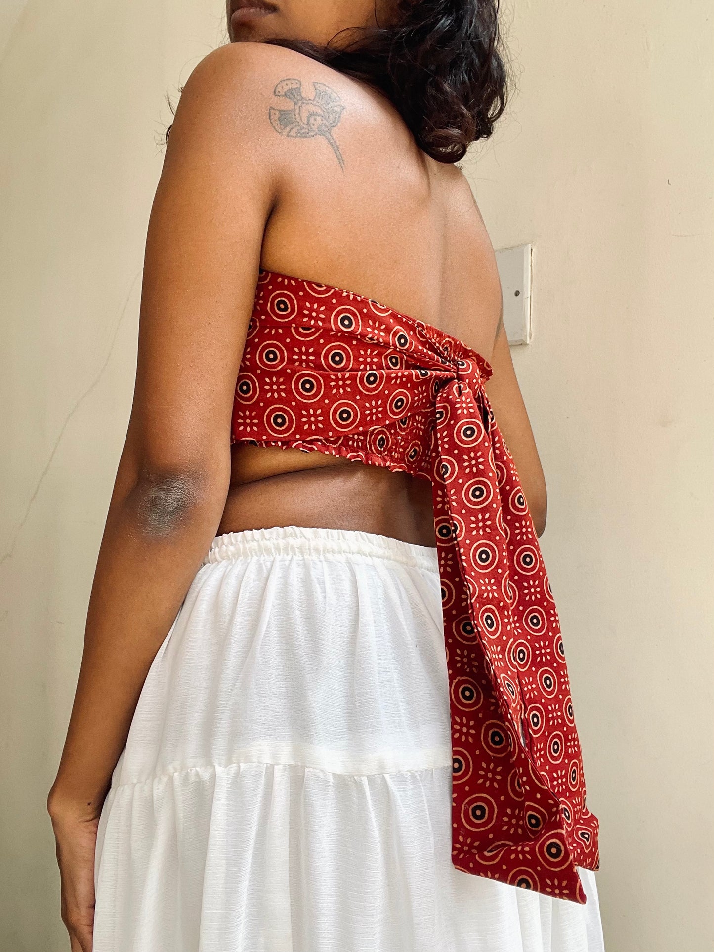 Dona: Red Round Ajrakh