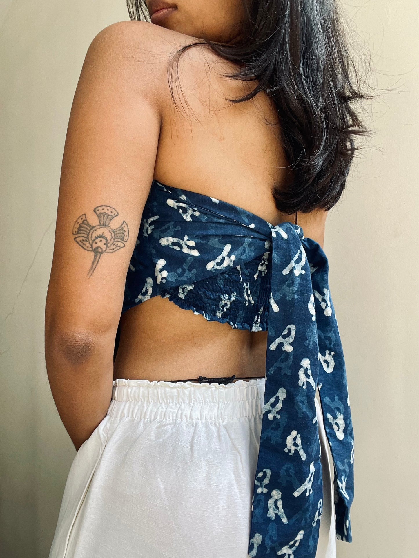 Dona: Indigo Parrot Batik