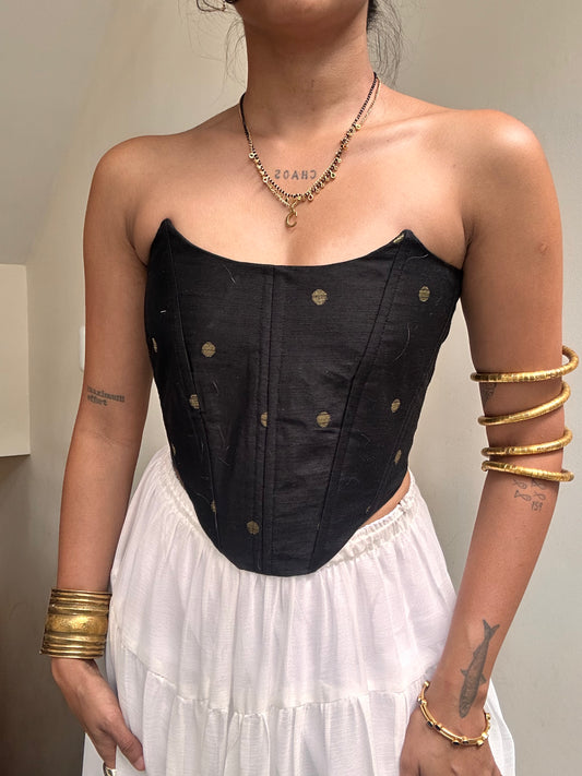 Kumari: Black Polka Dotted