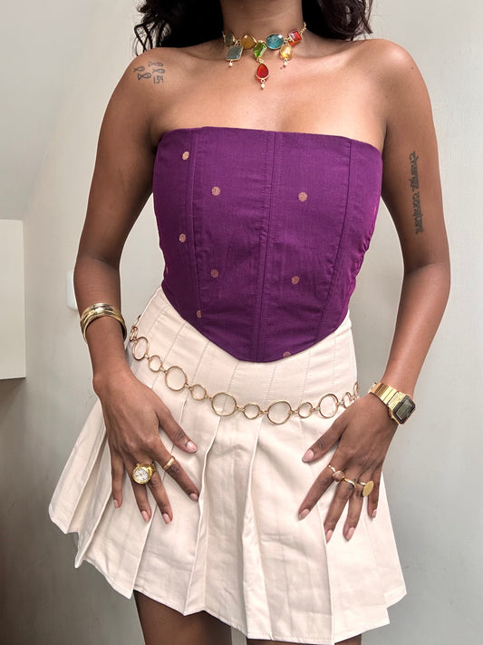 Rani: Purple Polka Dotted