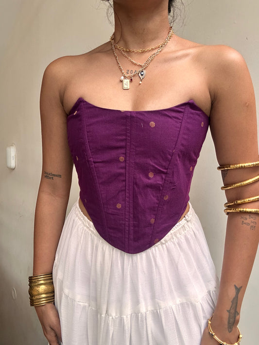 Kumari: Purple Polka Dotted