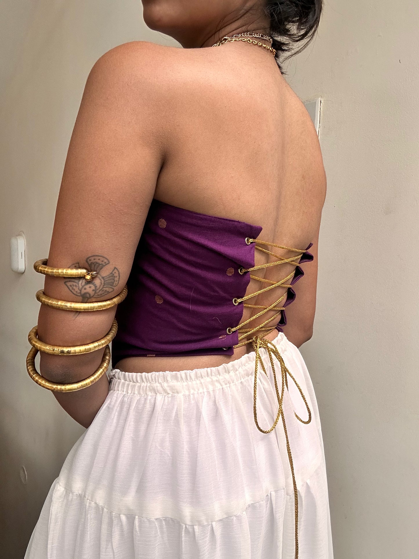 Kumari: Purple Polka Dotted