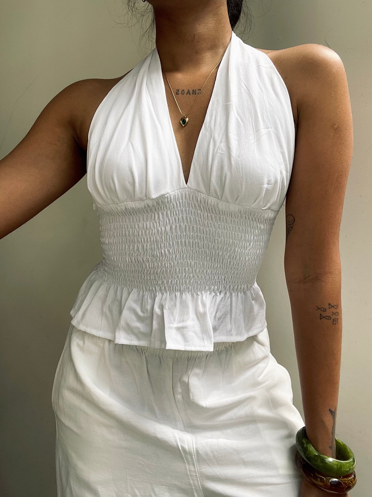 Preksha: Solid White