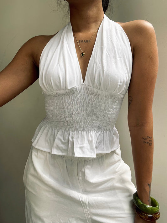 Preksha: Solid White