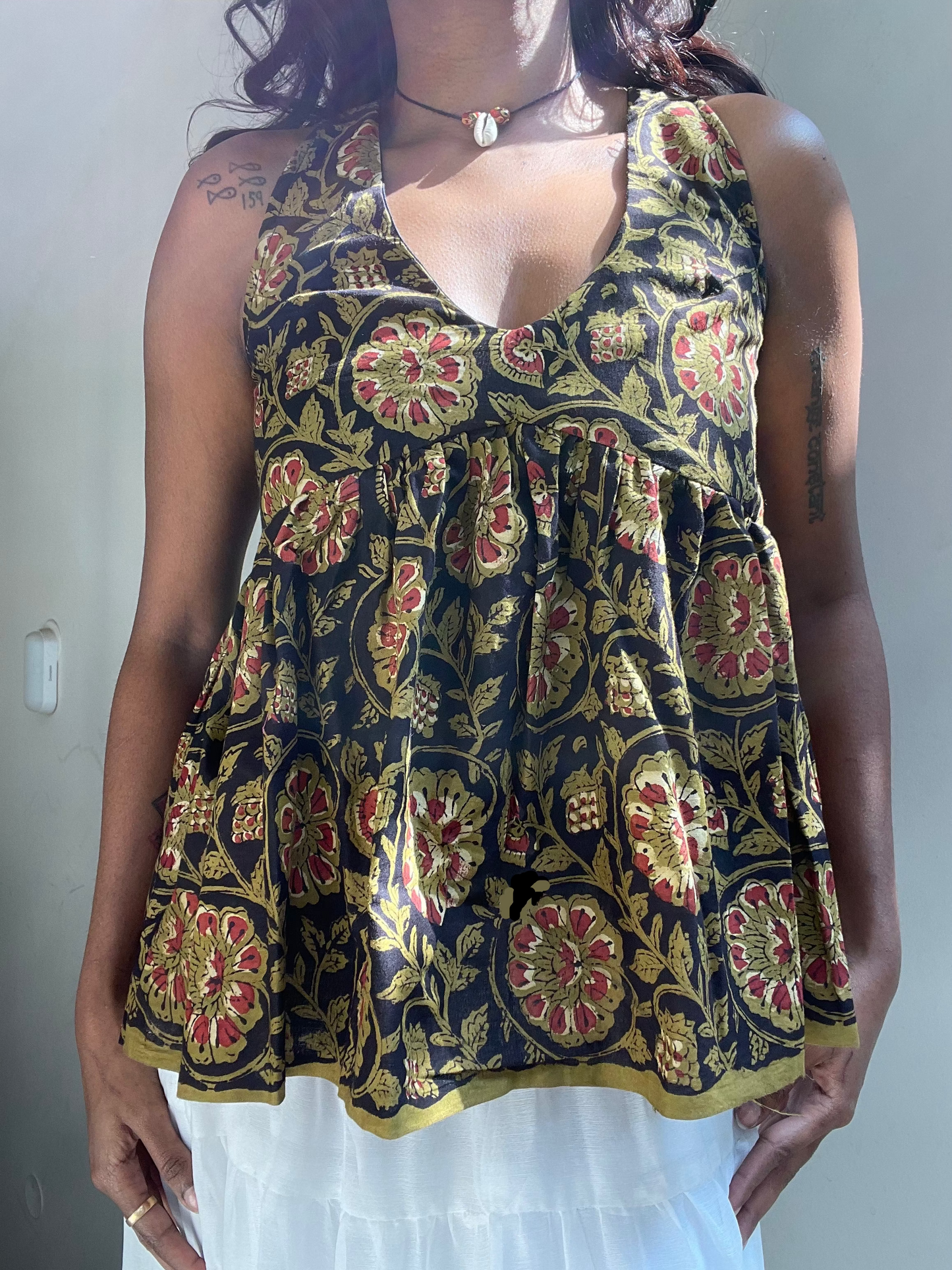 Geet: Black Floral Sanganeri