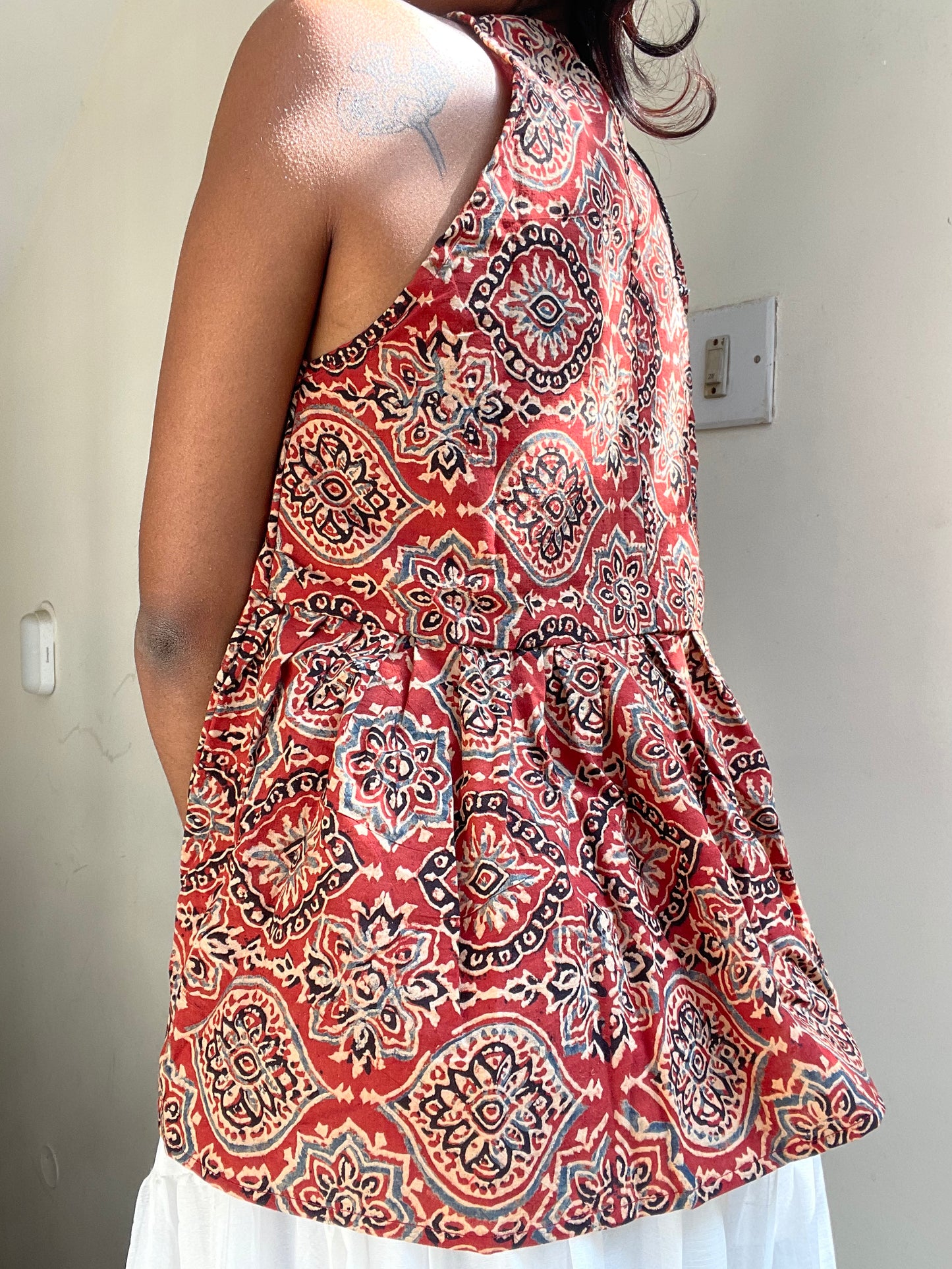 Geet: Red Geometric Ajrakh 1