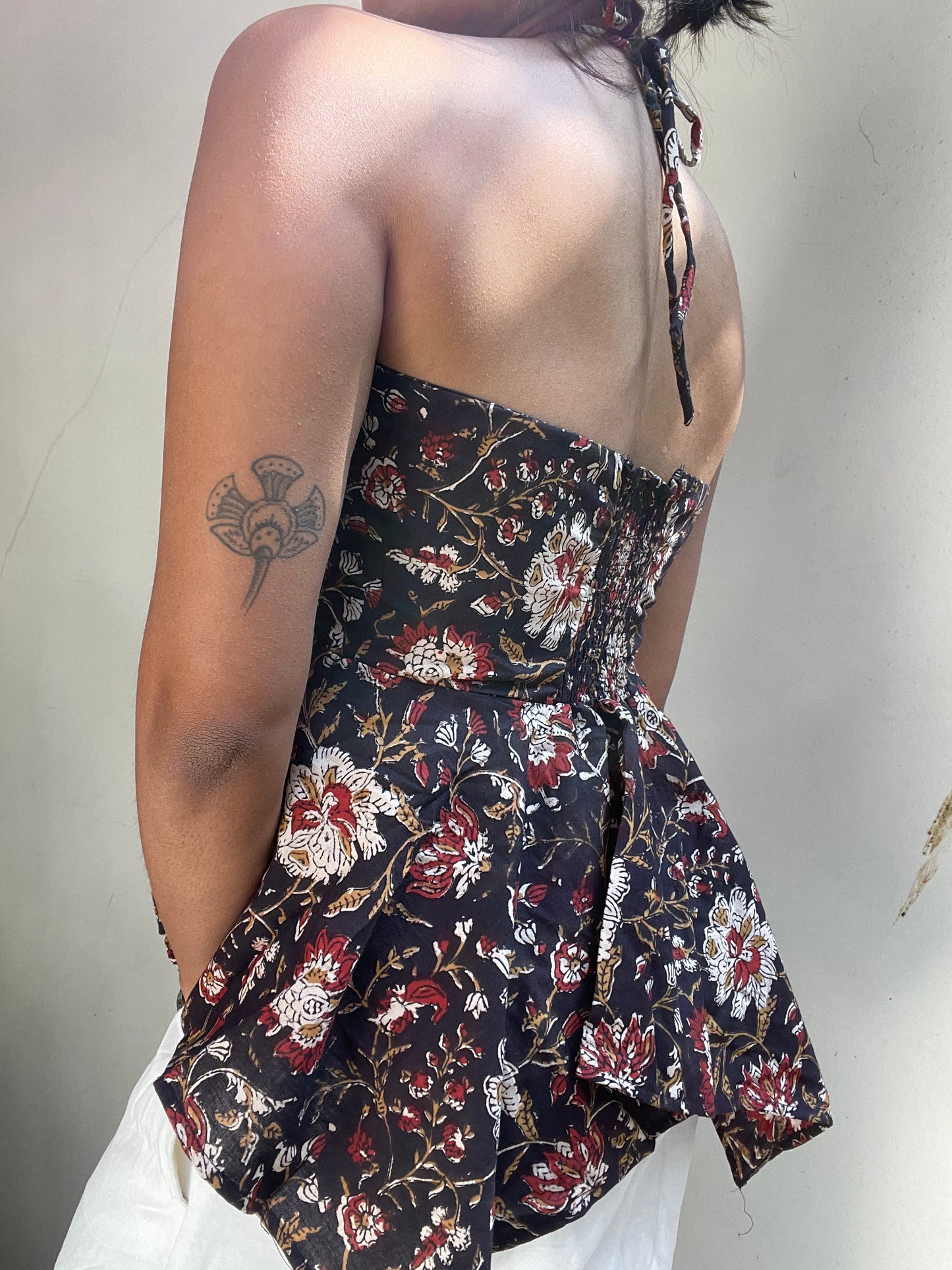 Noor: Black Floral Sanganeri