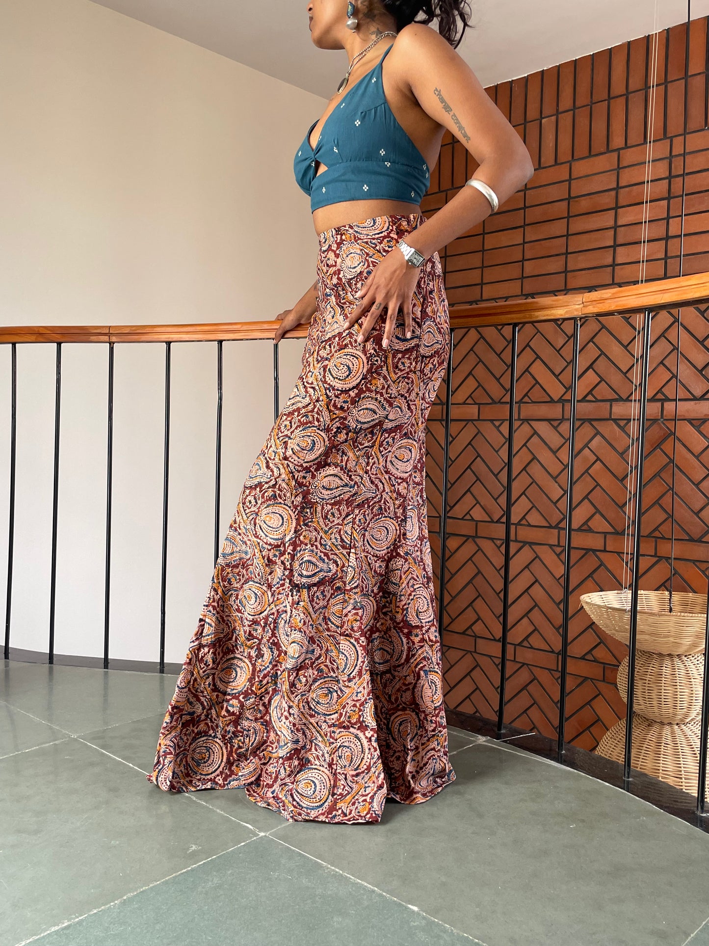 Meena: Brown Kalamkari