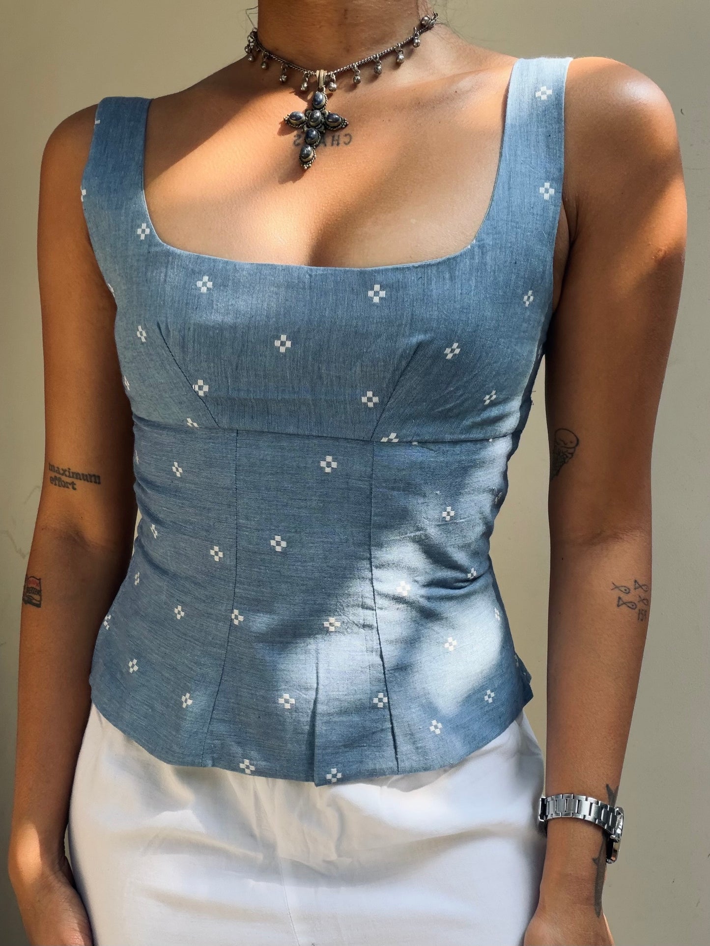 Gul: Light Blue Jamdani