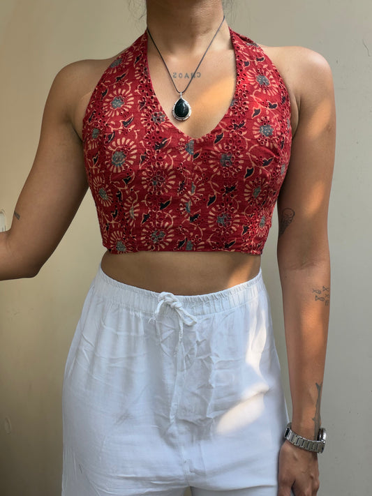 Heather: Red Floral Jacoba Ajrakh 4