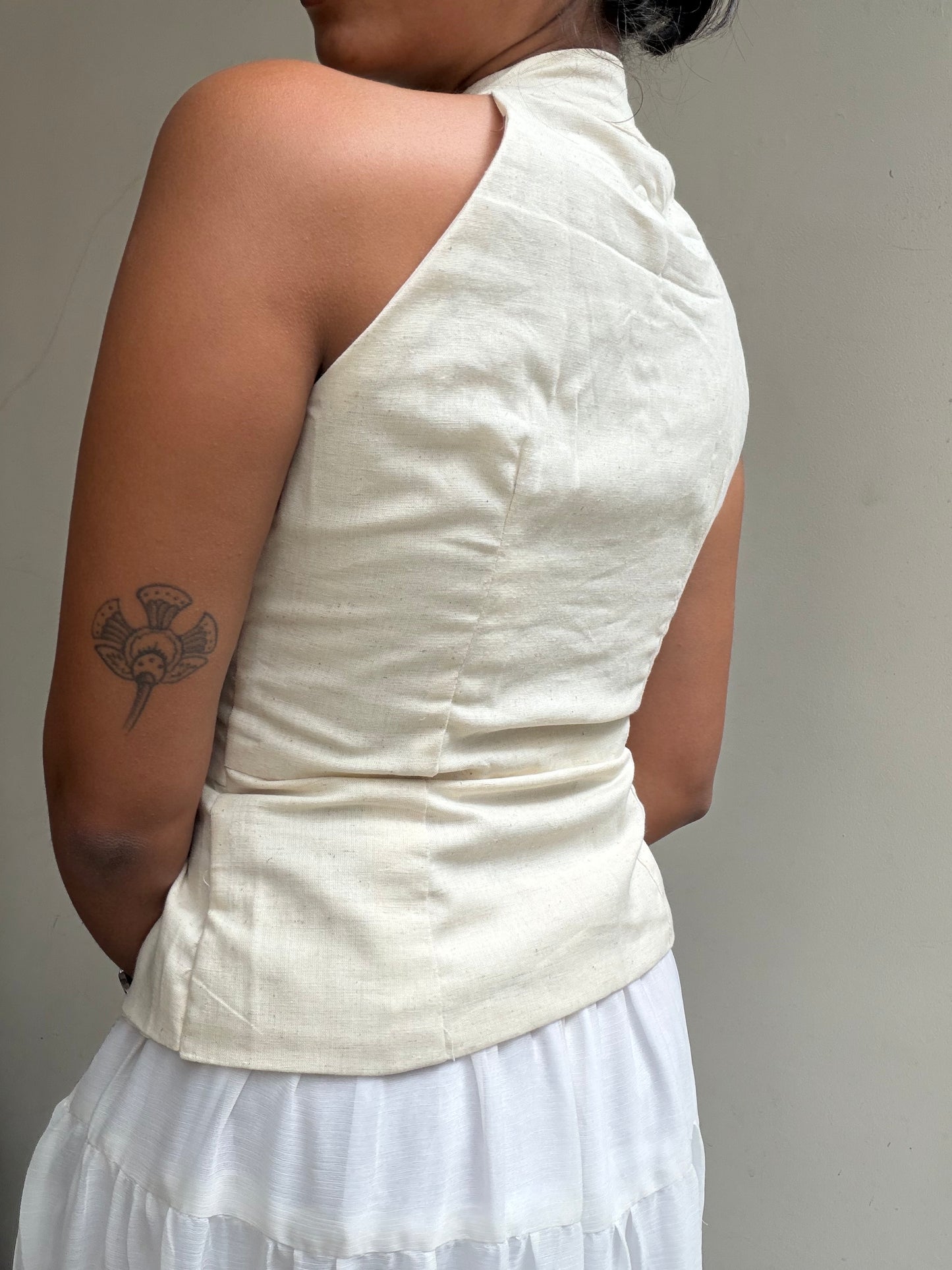 Trupti: Solid Off-White